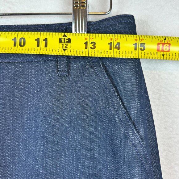 Brooks Brothers Button Denim Chambray Skirts Size 6 Casual Preppy Pinup Classy - Picture 8 of 12